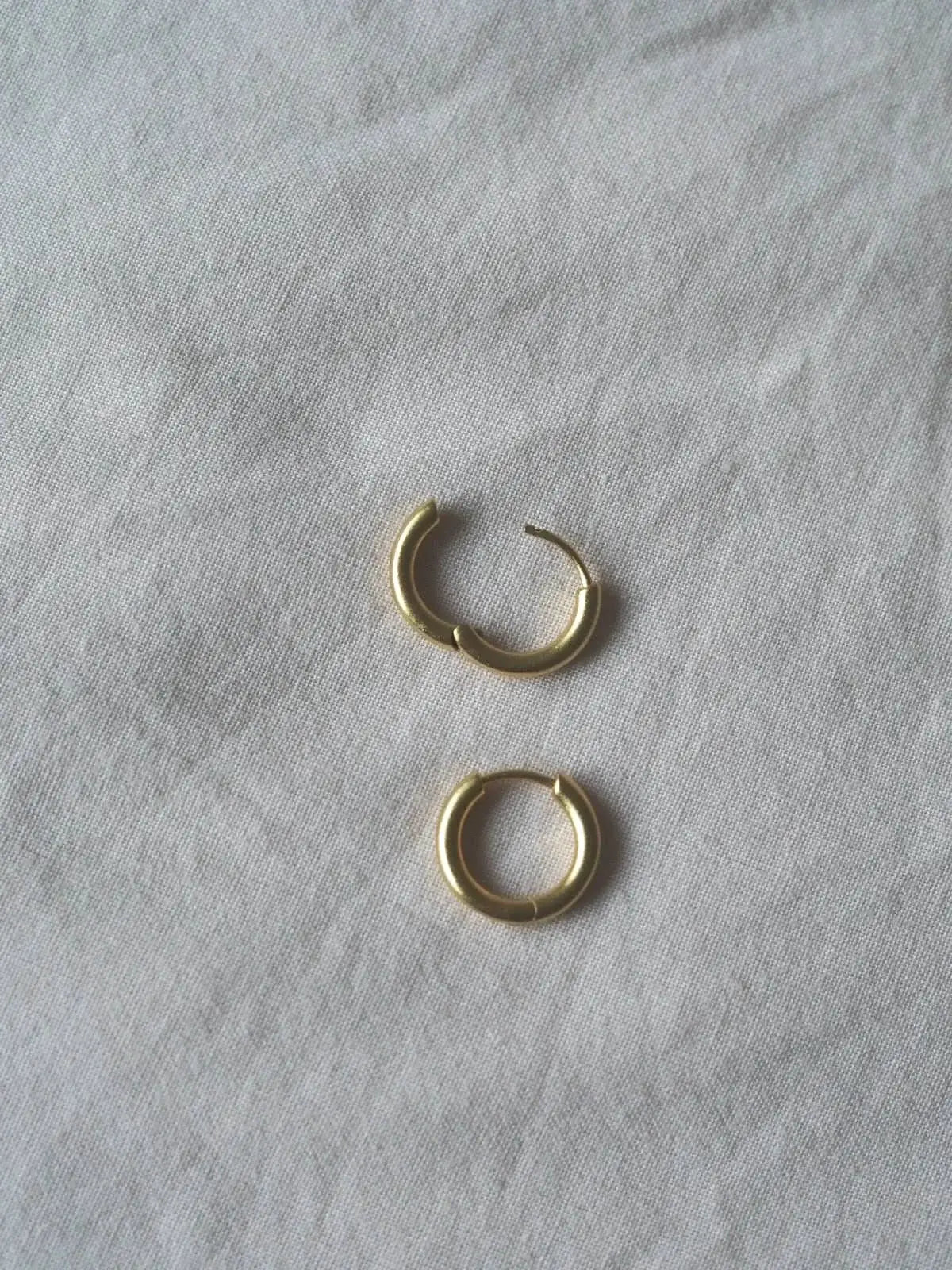 Pansy Flower Gold Charm Earrings