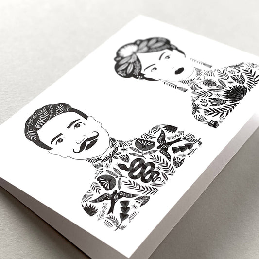 Tattooed Couple Greetings Card