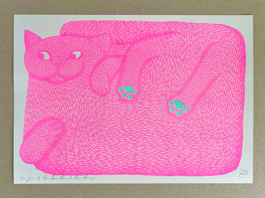 I’m Just A Paw Boy From A Paw Family Riso Print