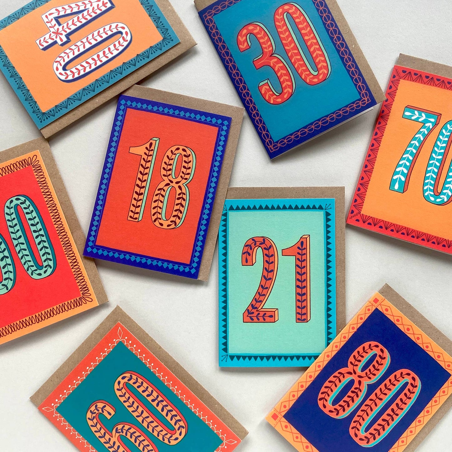 Happy 60th Birthday Greetings Card in Blue