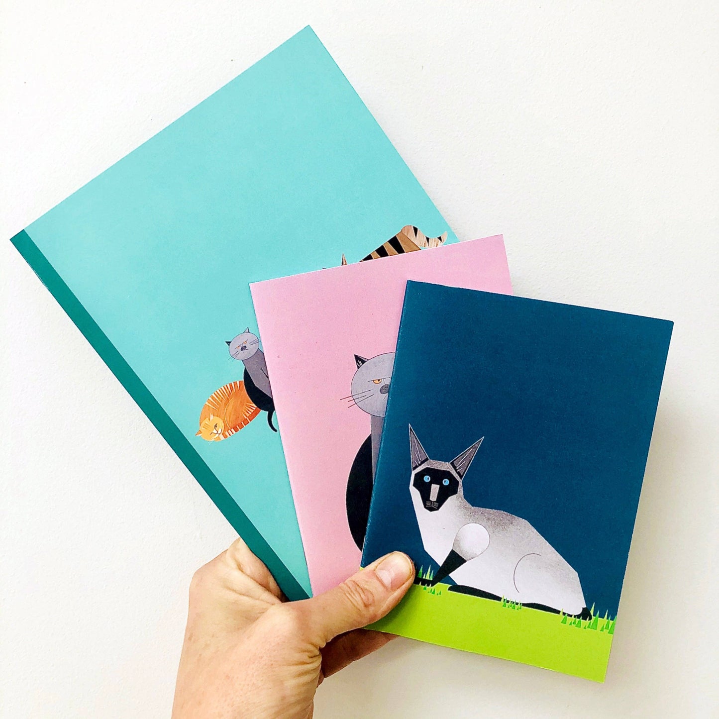 Cat Characters A5 Lined Eco Friendly Notebook