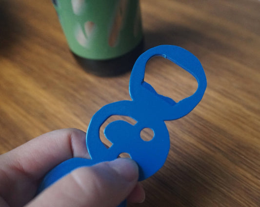 Blue Cheersie bottle opener