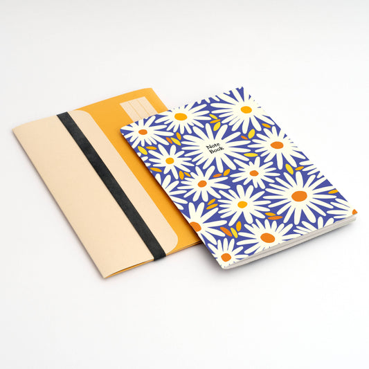 Notebook + Folder (A5) - Daisy