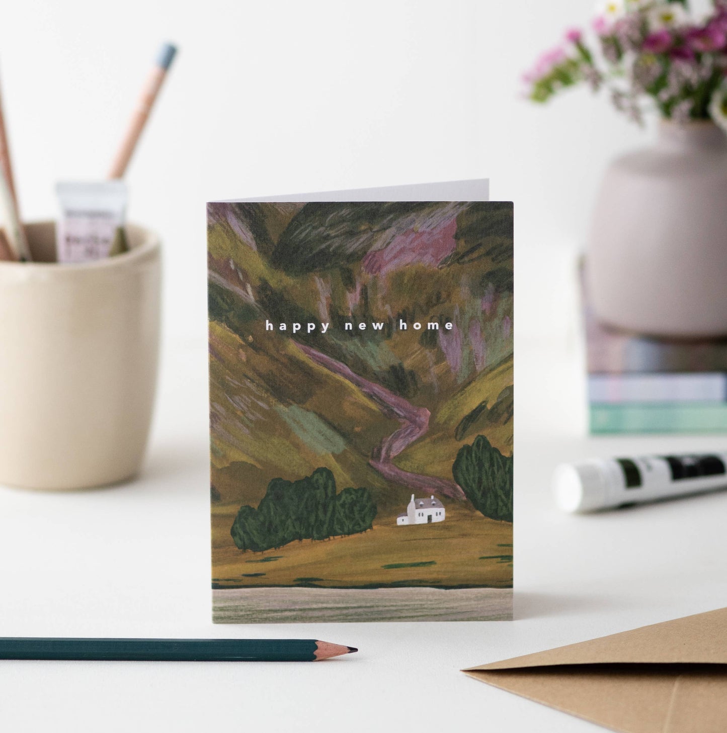 Happy New Home Mountain Card