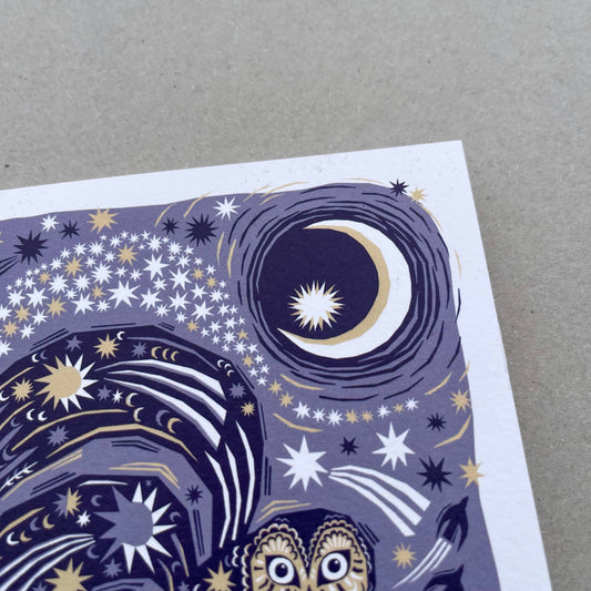 Midnight Owl Greeting Card