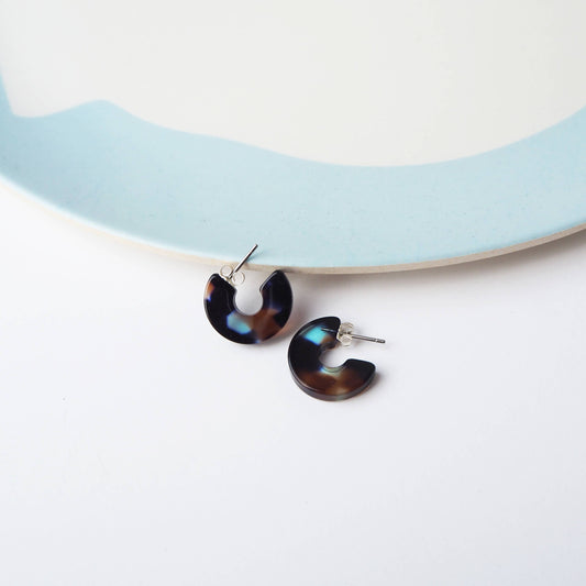 Coral Super Mini Hoop Earrings