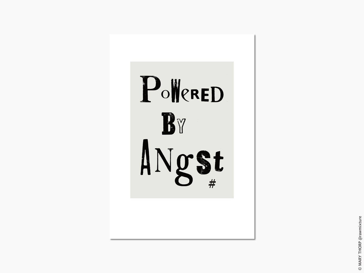 A4 Graphic Print - POWERED BY ANGST