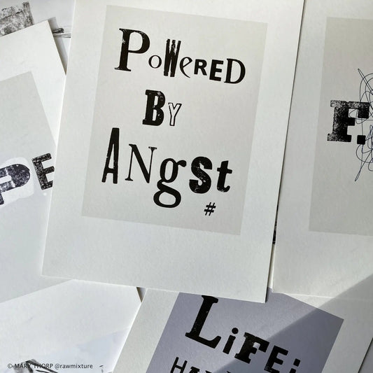 A4 Graphic Print - POWERED BY ANGST