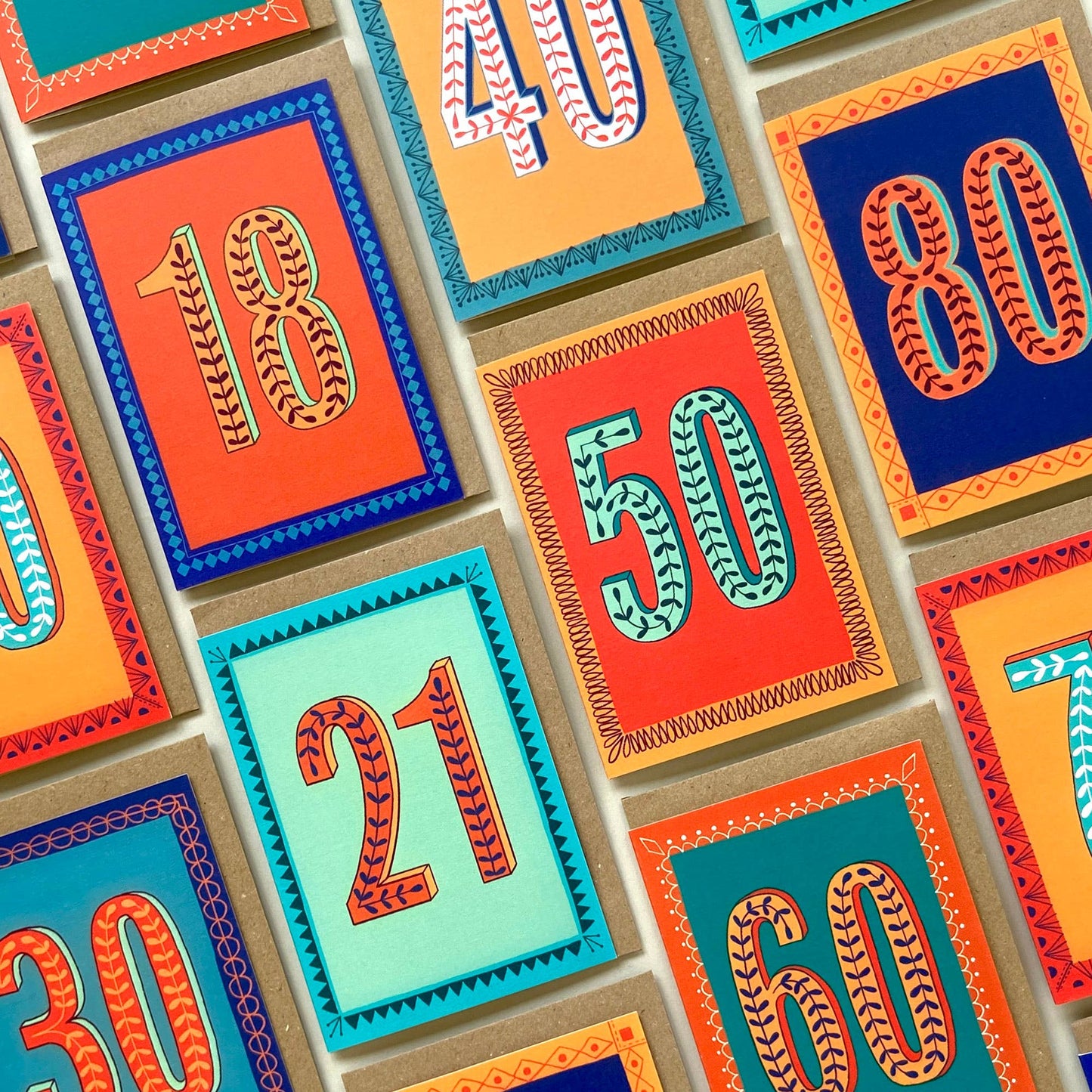 Happy 40th Birthday Greetings Card in Yellow