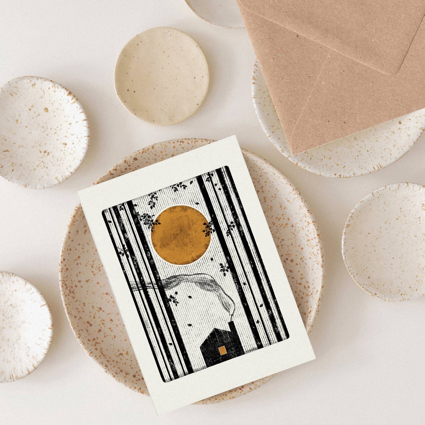 Smoky Cabin Individual Card (A6)