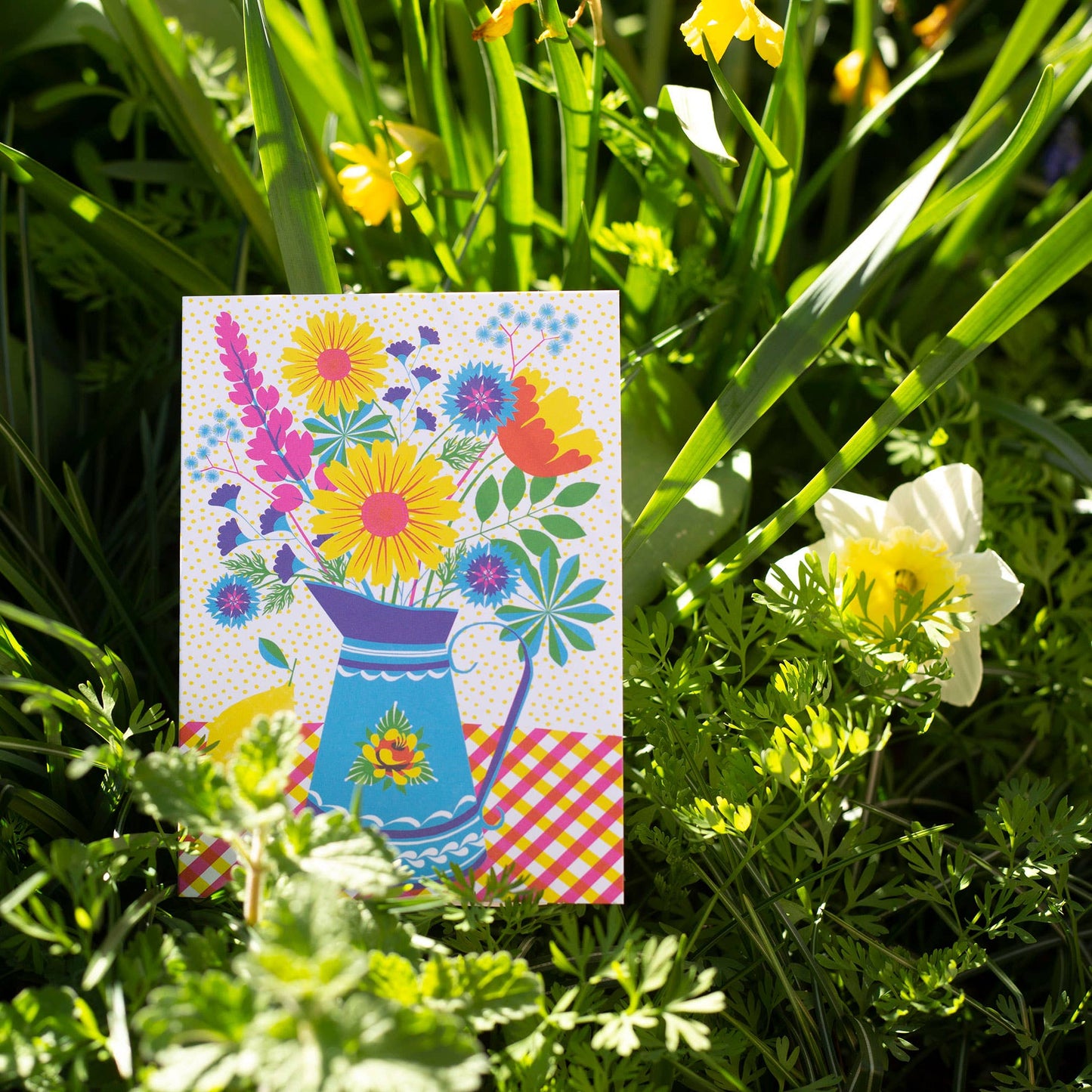 Summer Blooms greetings card