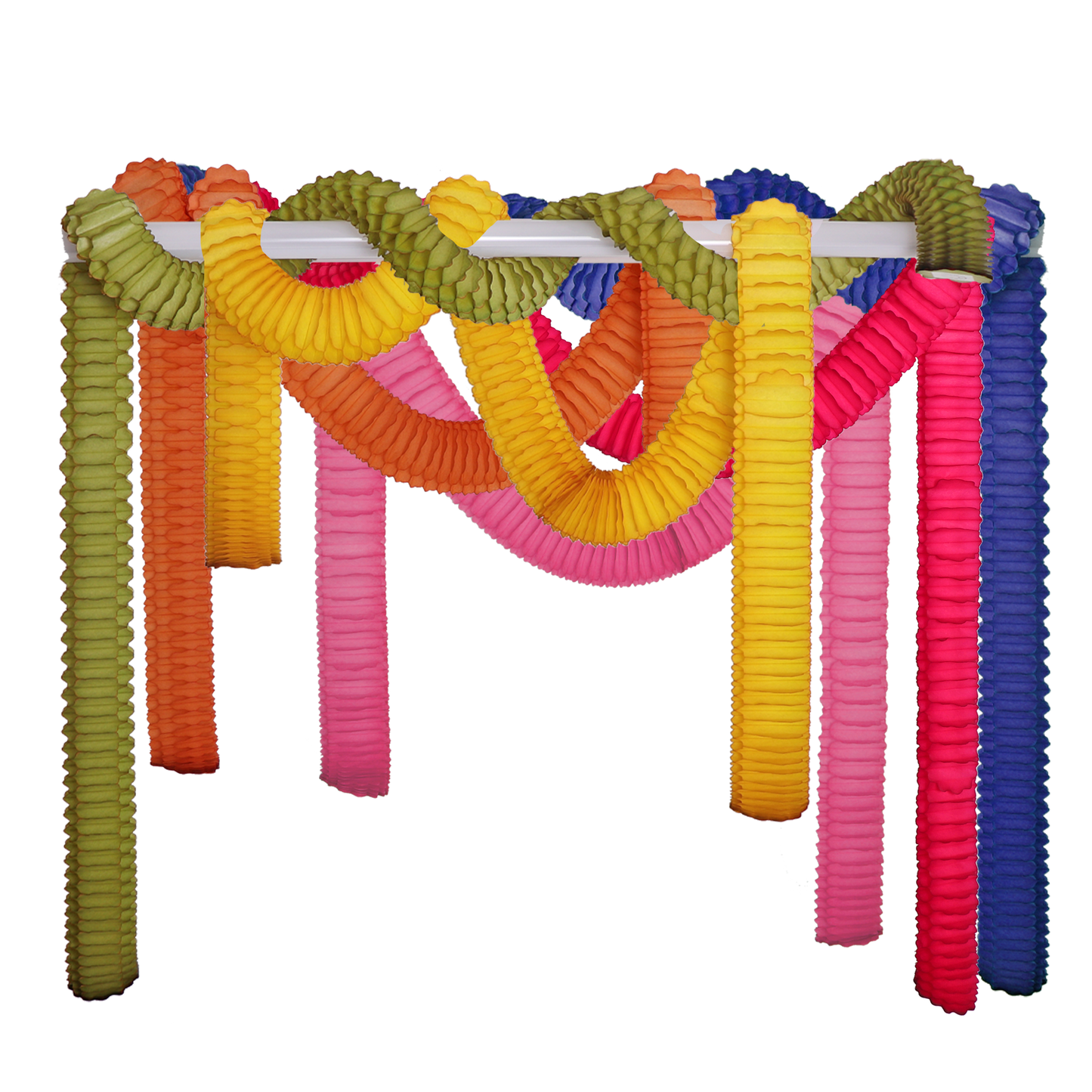 Streamer Garland 2m, Festive Set of 6