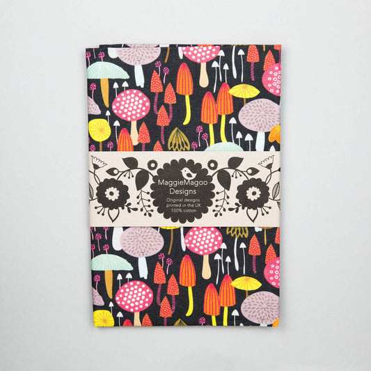 Toadstools and Mushrooms Tea Towel