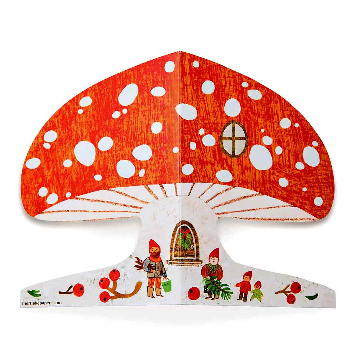 Snowy Mushroom Christmas Card