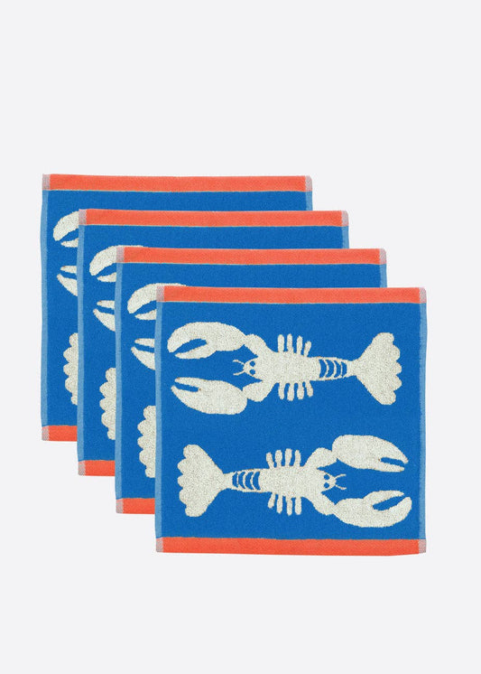 Lobster Blue Organic Cotton Face Cloth
