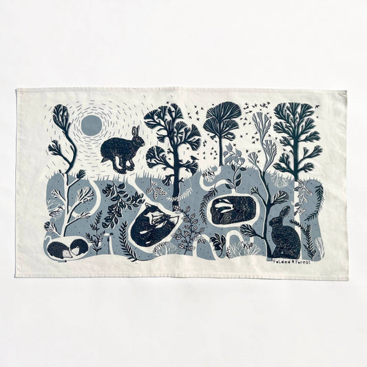 Leaping Hare Cotton Tea Towel