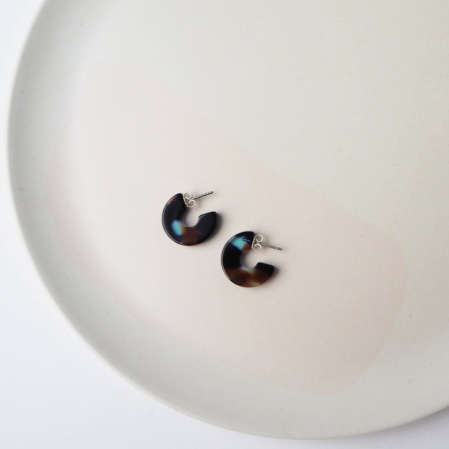 Coral Super Mini Hoop Earrings