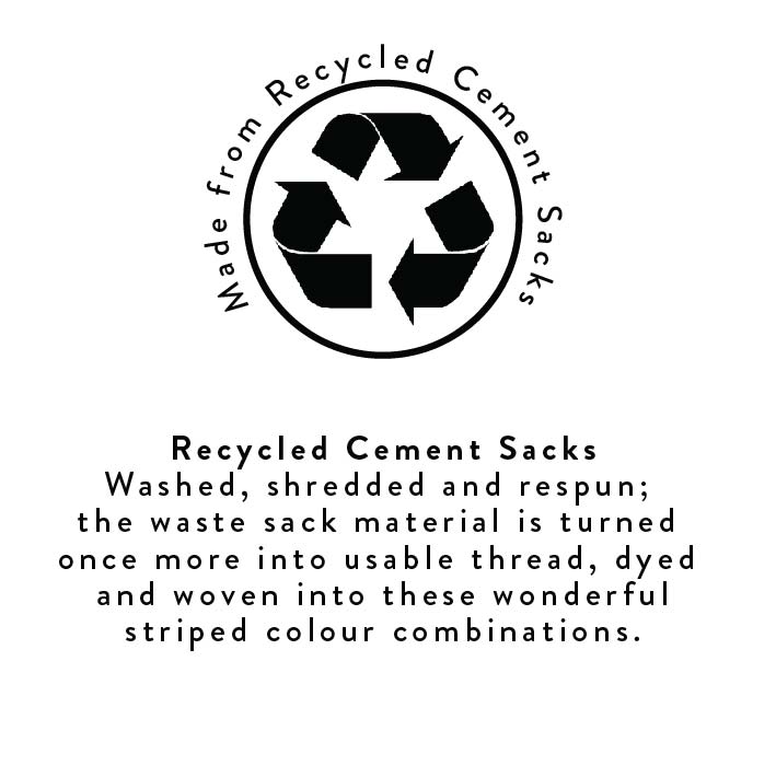 Eco Woven Plant Pot Cover In Tuscan Yellow, Pearl & Rose Beige