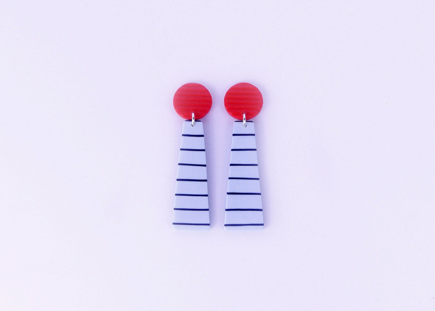 Breton Bright Blue Earrings - Long