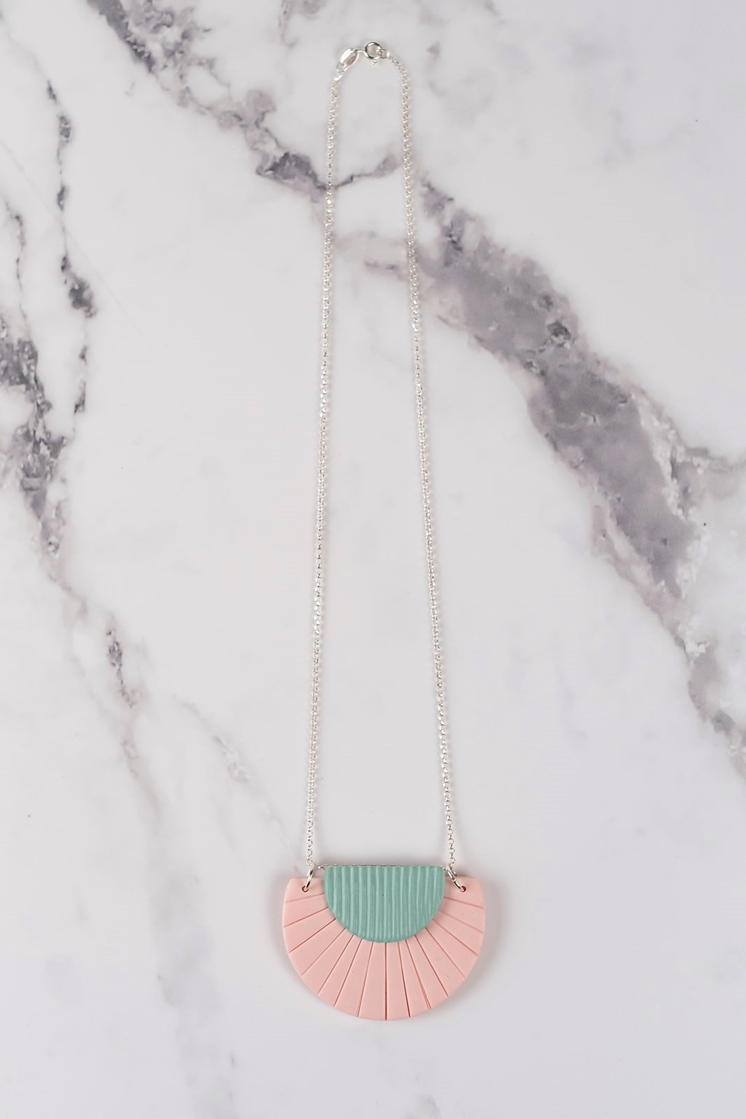 Deco Pendant Half Moon pink