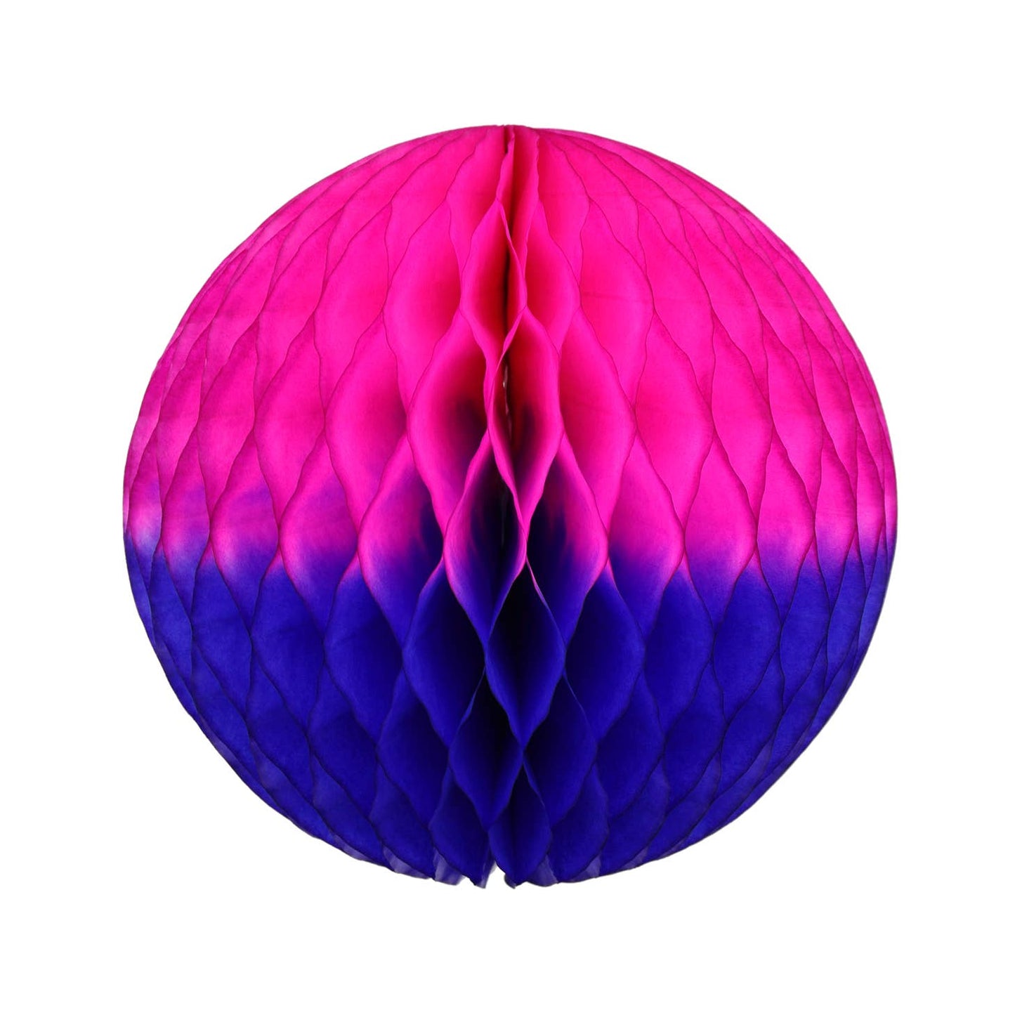 Fuchsia and Cobalt Honeycomb Ball