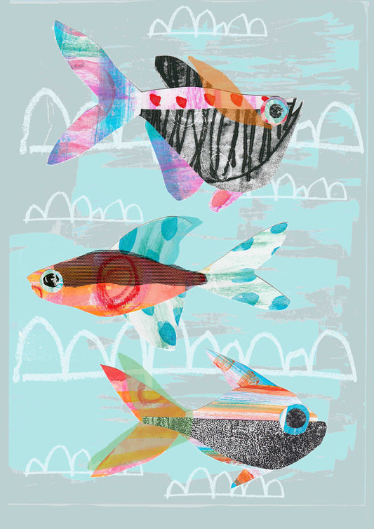 Swimming with the Ugly Fish card