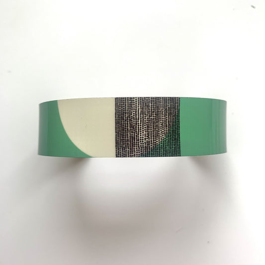 Balance Narrow Cuff Bracelet - Green Band