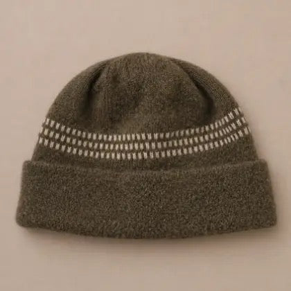 Triple Dott Hat - Mossy Green and Fudge