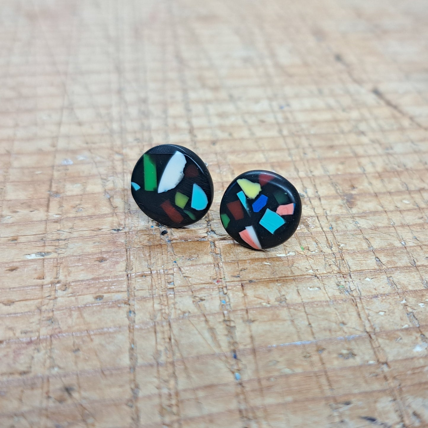 Midnight Speckle - Mini Round Studs