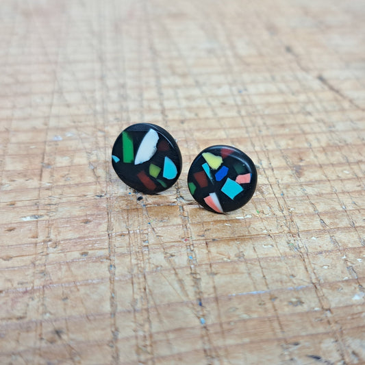 Midnight Speckle - Mini Round Studs