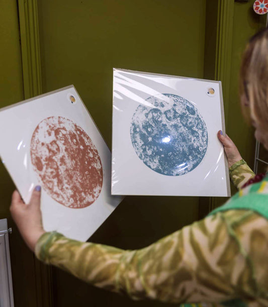 Blue Moon Screen Print