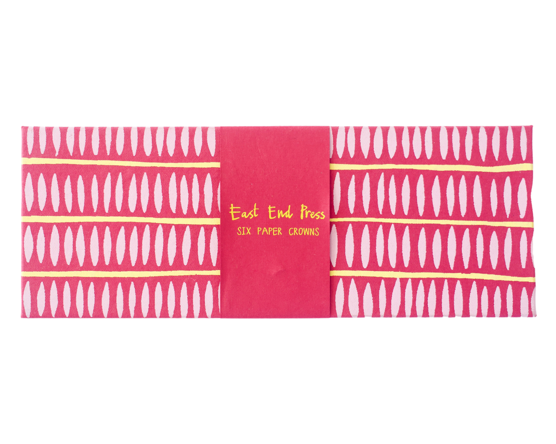 Pink Paper Crowns Box