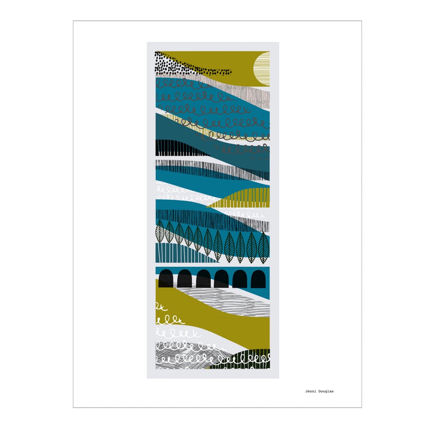 Rivers Run A4 Art Print