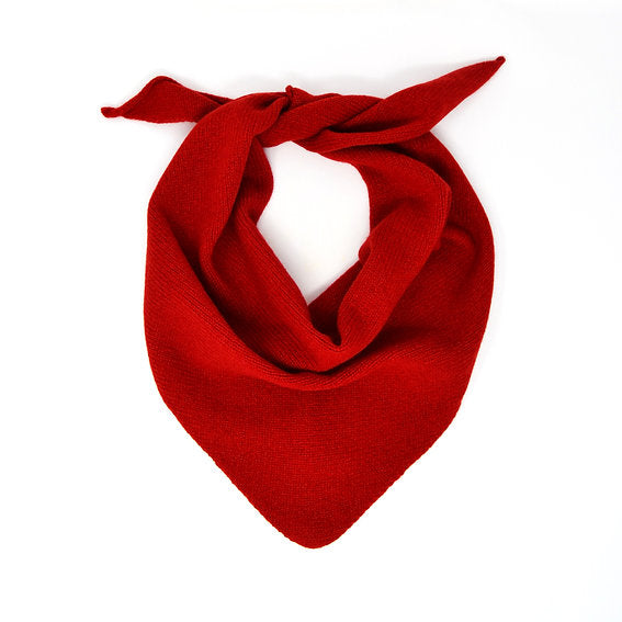 Ruby Red Lambswool Neckerchief