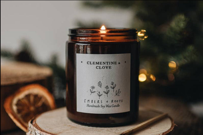 Clementine & Clove Soy Candle