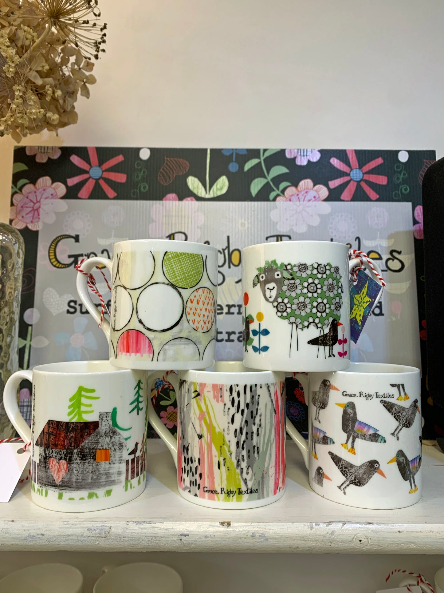 Log Cabin in the Woods Bone China Mug