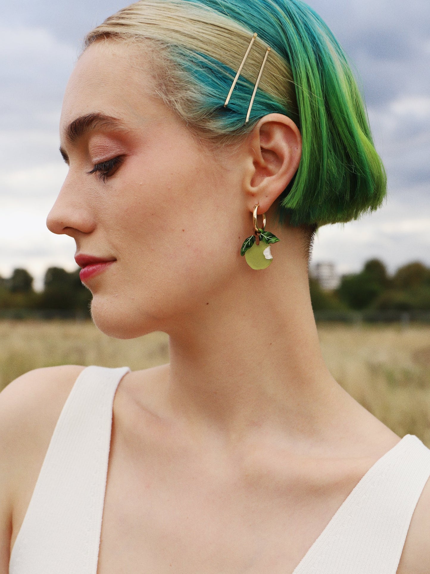 Apple Hoops in Green