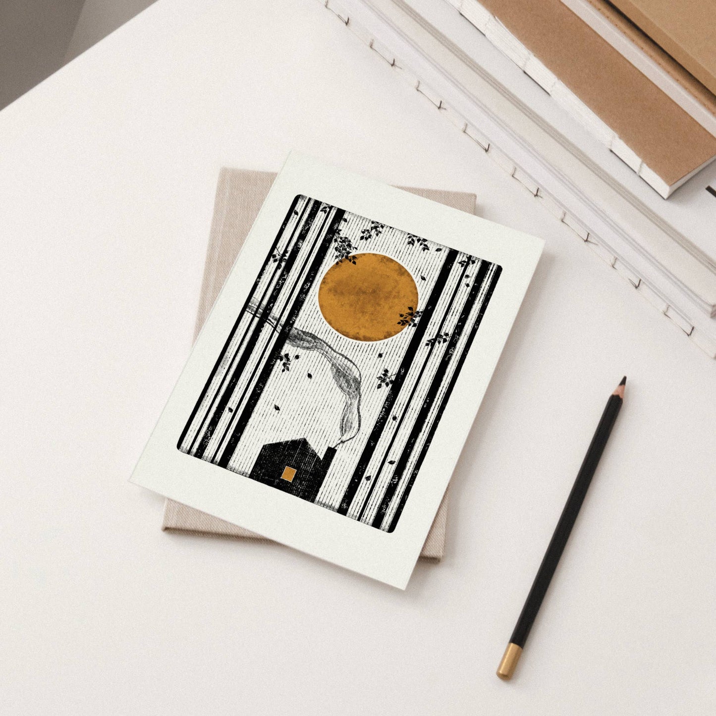 Smoky Cabin Individual Card (A6)