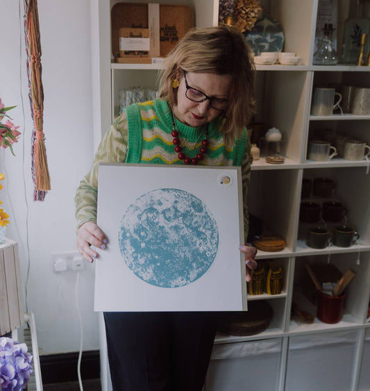 Blue Moon Screen Print