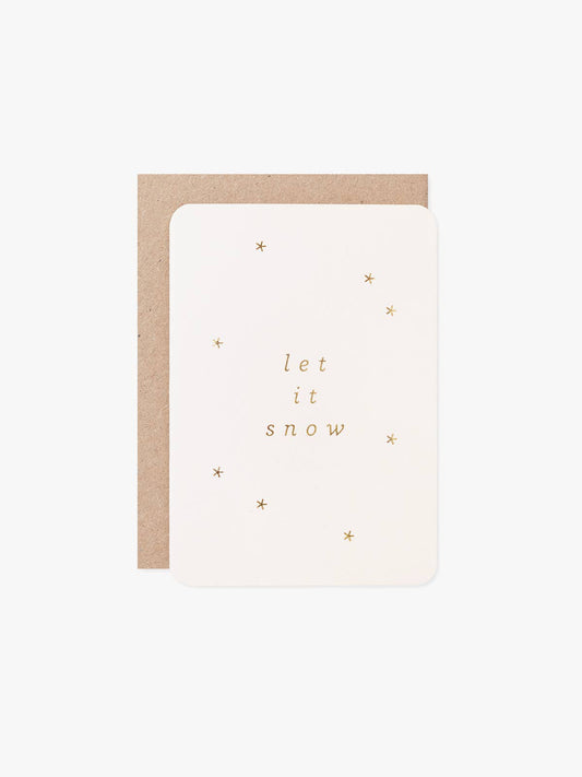 Let It Snow Mini Christmas Card
