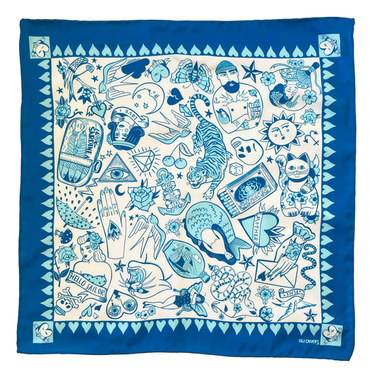 I Love Tattoos Eco Neckerchief/Pocket Square