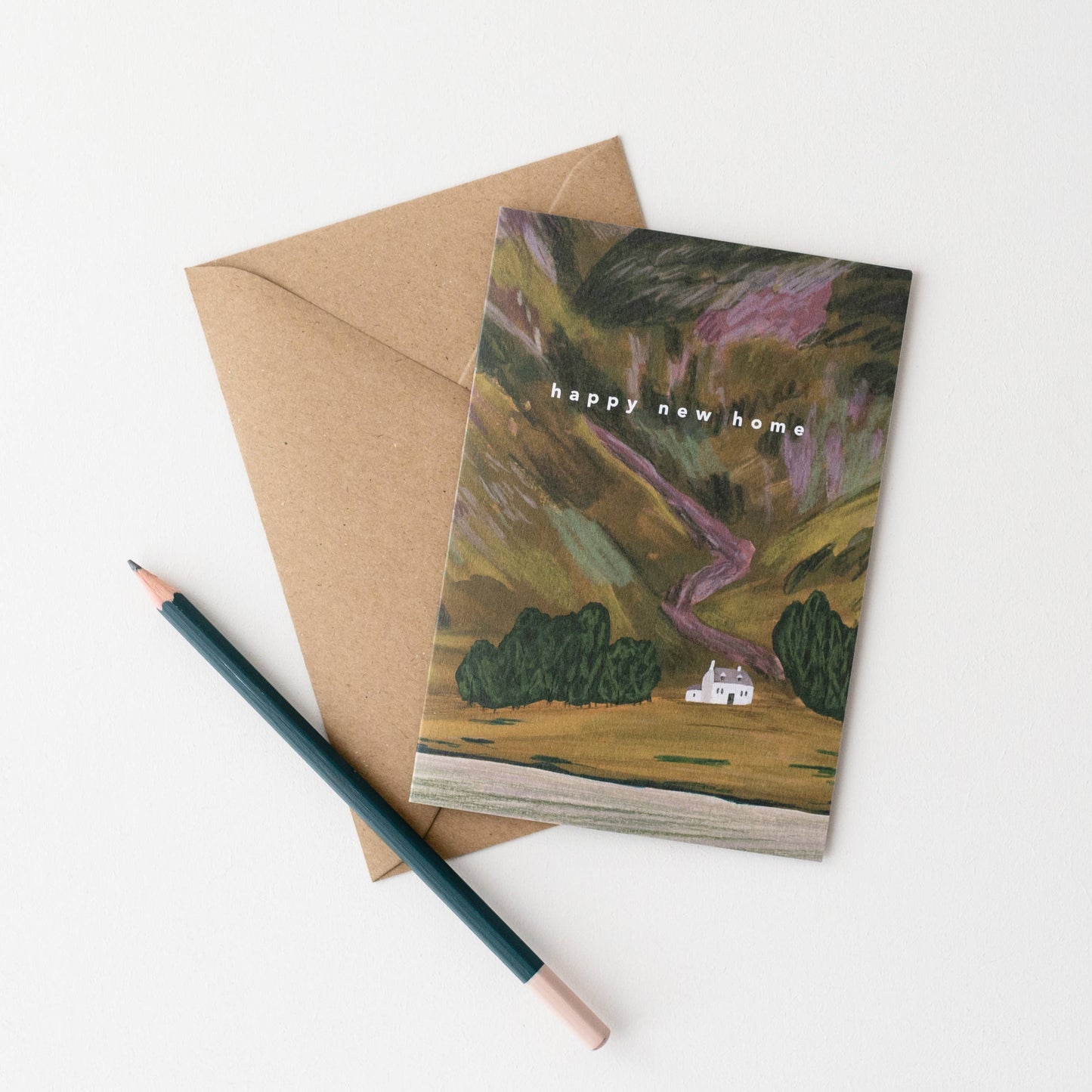 Happy New Home Mountain Card
