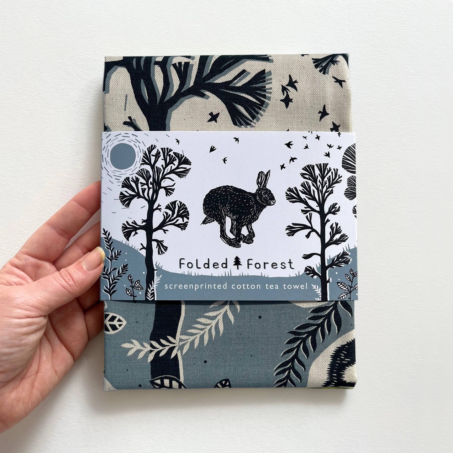 Leaping Hare Cotton Tea Towel