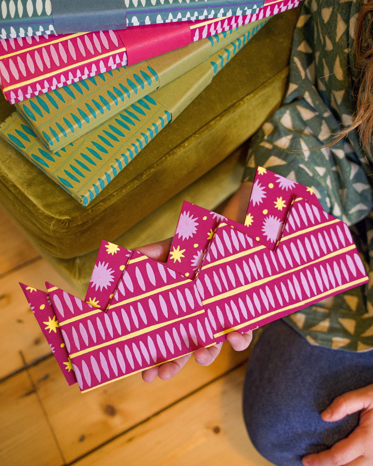 Pink Paper Crowns Box