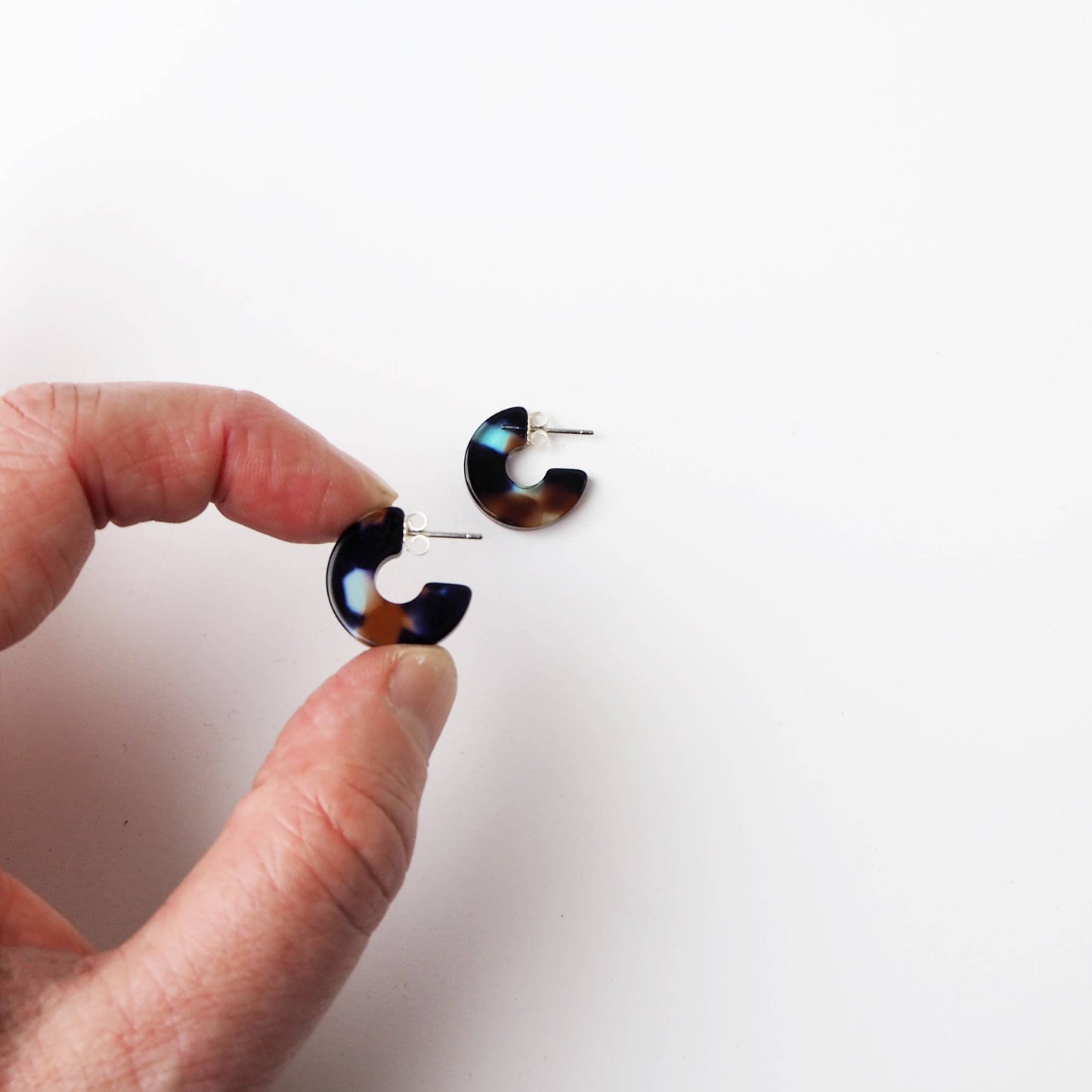 Coral Super Mini Hoop Earrings