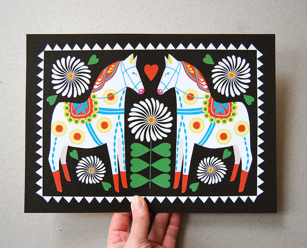 Two of a Kind A4 Art Print