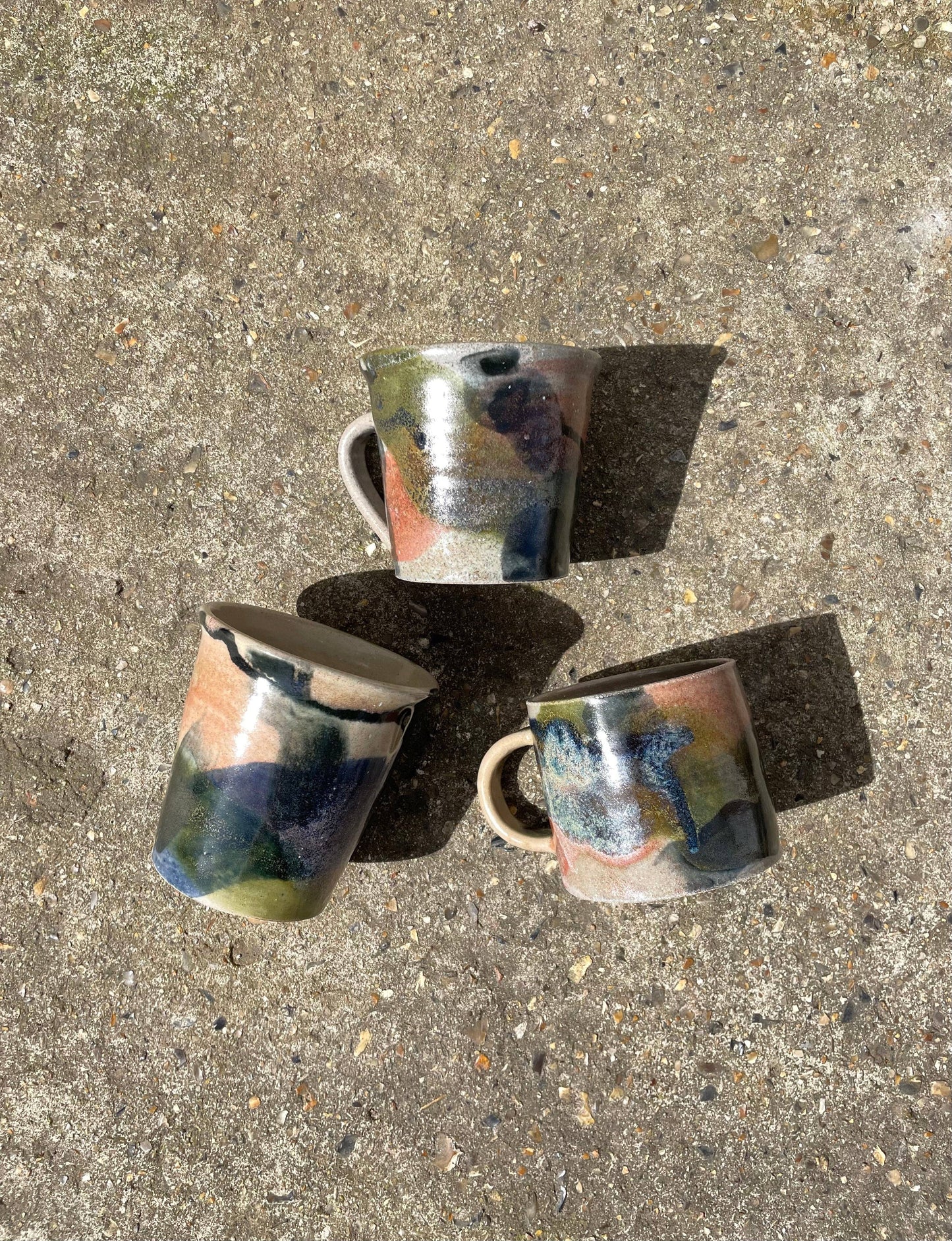 Mixed Glaze Pot