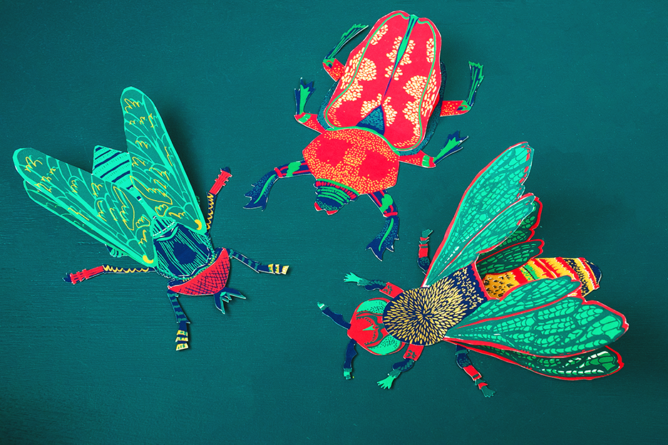Scarab Beetle Greetings Card
