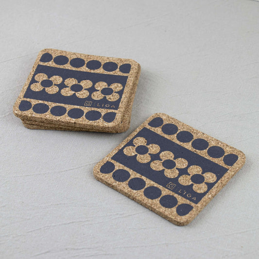 Hornsea Cork Coasters - Saffron.