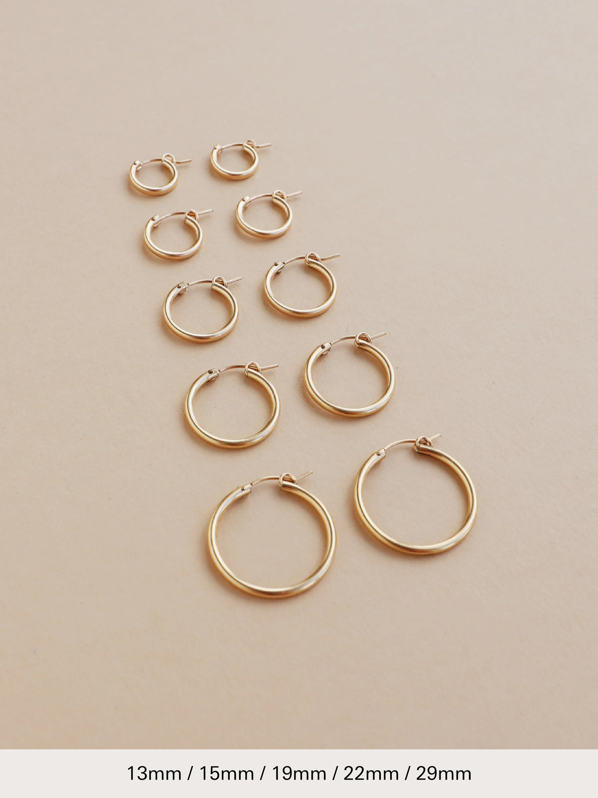 High Quality Gold Filled Hoops - 19mm